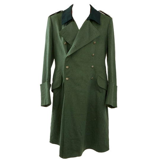 Original German WWII Heer Army Pioneer Major Officer's Wool M36 Greatcoat Original Items