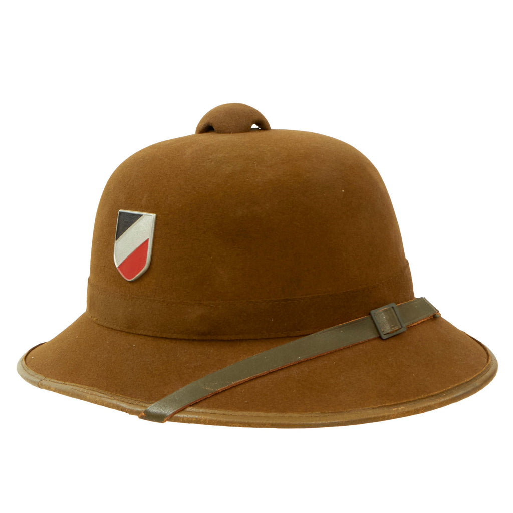 Original Excellent German WWII 1942 Dated 2nd Model Afrikakorps DAK Sun Helmet by J. H. Soffel - Size 57cm Original Items