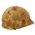 Original U.S. Korean War 1st Marine Division Rear Seam Swivel Bale M1 Helmet with Stenciled HBT USMC Camouflage Cover Original Items