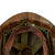 Original U.S. Korean War 1st Marine Division Rear Seam Swivel Bale M1 Helmet with Stenciled HBT USMC Camouflage Cover Original Items