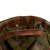 Original U.S. Korean War 1st Marine Division Rear Seam Swivel Bale M1 Helmet with Stenciled HBT USMC Camouflage Cover Original Items