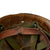 Original U.S. Korean War 1st Marine Division Rear Seam Swivel Bale M1 Helmet with Stenciled HBT USMC Camouflage Cover Original Items