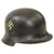 Original German Pre-WWII M34 Square Dip First Pattern Aluminum Fire Protection Police Helmet with Double Decals - Size 58 - 59 Original Items