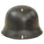 Original German Pre-WWII M34 Square Dip First Pattern Aluminum Fire Protection Police Helmet with Double Decals - Size 58 - 59 Original Items