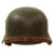 Original German WWII M40 Single Decal Army Heer Helmet with Liner & Chinstrap - NS64 Original Items