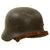Original German WWII M40 Single Decal Army Heer Helmet with Liner & Chinstrap - NS64 Original Items
