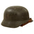 Original German WWII M40 Single Decal Army Heer Helmet with Liner & Chinstrap - NS64 Original Items