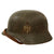 Original German WWII M40 Single Decal Army Heer Helmet with Liner & Chinstrap - NS64 Original Items