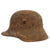 Original German WWI M16 Stahlhelm Relic Helmet Shell with Extremely Faint Traces of Panel Camouflage Paint - Marked NJ62 - Rare Maker