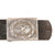 Original German WWII EM/NCO Luftwaffe Leather Belt with Pebbled Aluminum Buckle Original Items