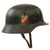 Original German WWII Luftwaffe M35 Double Decal Steel Helmet with 1937 Dated 58cm Liner & Chinstrap - stamped SE66 Original Items