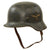 Original German WWII Luftwaffe M35 Double Decal Steel Helmet with 1937 Dated 58cm Liner & Chinstrap - stamped SE66 Original Items