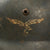 Original German WWII Luftwaffe M35 Double Decal Steel Helmet with 1937 Dated 58cm Liner & Chinstrap - stamped SE66 Original Items