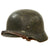 Original German WWII Army Heer M35 Former Double Decal Camouflage Helmet with 1937 Dated 55cm Liner & Chinstrap - SE62 Original Items