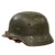 Original German WWII Army Heer M35 Former Double Decal Camouflage Helmet with 1937 Dated 55cm Liner & Chinstrap - SE62 Original Items