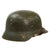 Original German WWII Army Heer M35 Former Double Decal Camouflage Helmet with 1937 Dated 55cm Liner & Chinstrap - SE62 Original Items