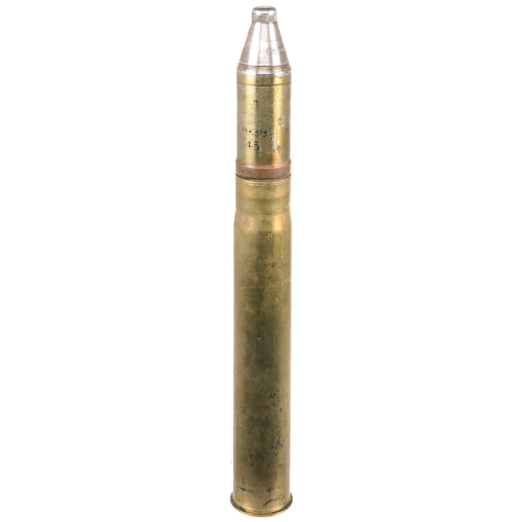 Original Rare Soviet WWII Inert UO-243 45mm Fragmentation Round with KTM-1 Fuze - Dated 1938 Original Items