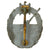 Original German WWII Kriegsmarine Coastal Artillery Badge - Unmarked Solid Back Original Items