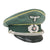 Original German WWII Army Heer Signals Officers Schirmmütze Visor Cap by Deutsche Wertarbeit with Embroidered Insignia Original Items