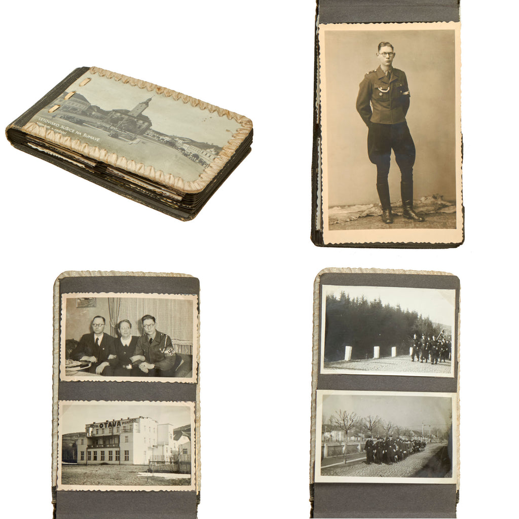 Original German WWII HJ National Youth Organization Leader Small Personal Photo Album - 39 Pictures Original Items