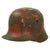 Original Imperial German Splotch Camouflage-Painted M16 Stahlhelm Helmet with Send-Home Address by U.S. Soldier - Full Liner & Chinstrap - Marked Q66 Original Items