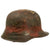 Original Imperial German Splotch Camouflage-Painted M16 Stahlhelm Helmet with Send-Home Address by U.S. Soldier - Full Liner & Chinstrap - Marked Q66 Original Items