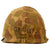 Original U.S. Korean War USMC M1 Helmet with Liner & USMC Cover With Stenciled Eagle, Globe and Anchor Original Items