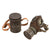 Original Imperial German WWI M1917 Ledermaske Gas Mask & Canister with Original Carrying Strap & Spare Lenses Original Items