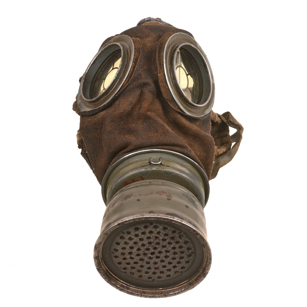 Original Imperial German WWI M1917 Ledermaske Gas Mask & Canister with ...