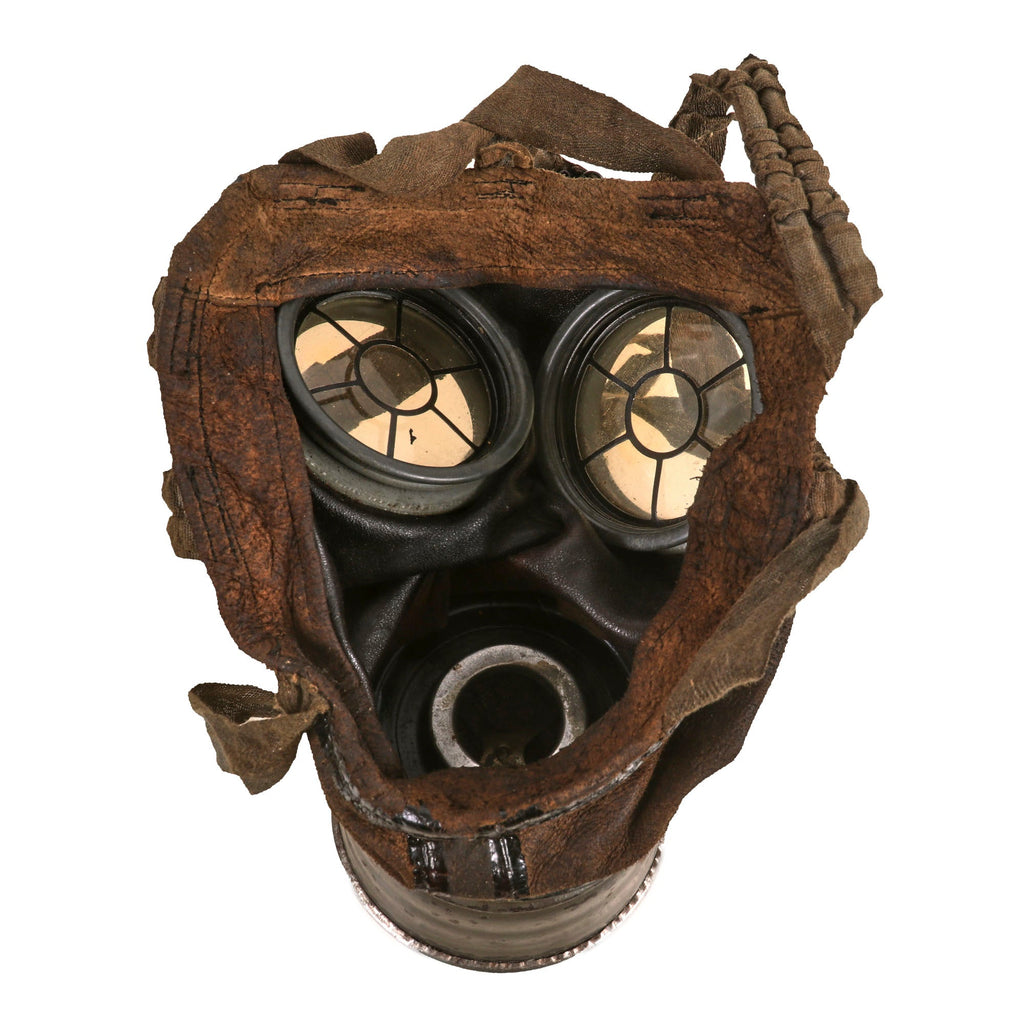 Original Imperial German WWI M1917 Ledermaske Gas Mask & Canister with ...