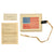 Original U.S. WWII USAAF Russian Blood Chit in Original Plastic Envelope with Twill Cord & Calling Card - Lieutenant Edward Dalton Ebbeson Original Items
