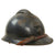 Original French WWI Issue Model 1915 Infantry Adrian Helmet in Horizon Blue with Liner & Chinstrap Original Items