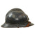 Original French WWI Issue Model 1915 Infantry Adrian Helmet in Horizon Blue with Liner & Chinstrap Original Items