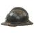 Original French WWI Issue Model 1915 Infantry Adrian Helmet in Horizon Blue with Liner & Chinstrap Original Items