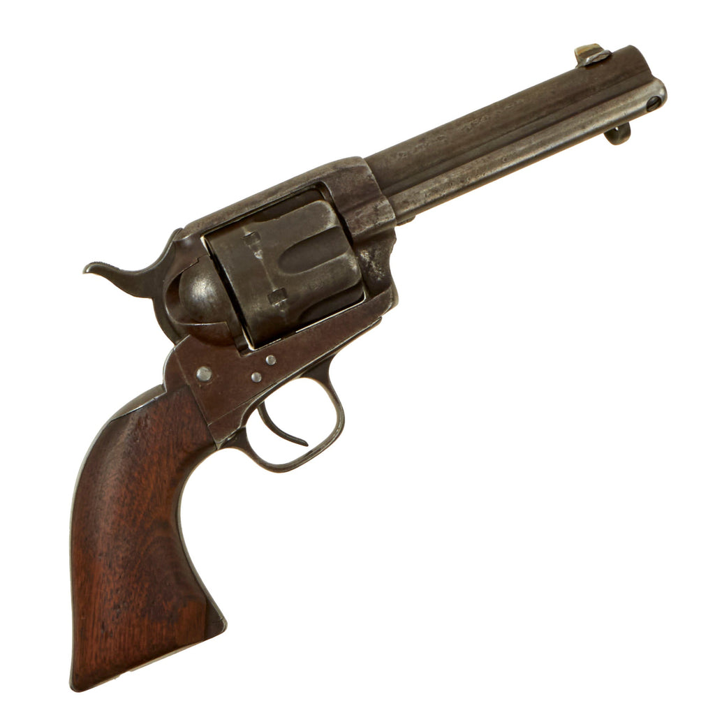 Original U.S. Colt .45cal Single Action Army Revolver made in 1876 with Shortened 4 ¾" Barrel - Matching Serial 24904 Original Items