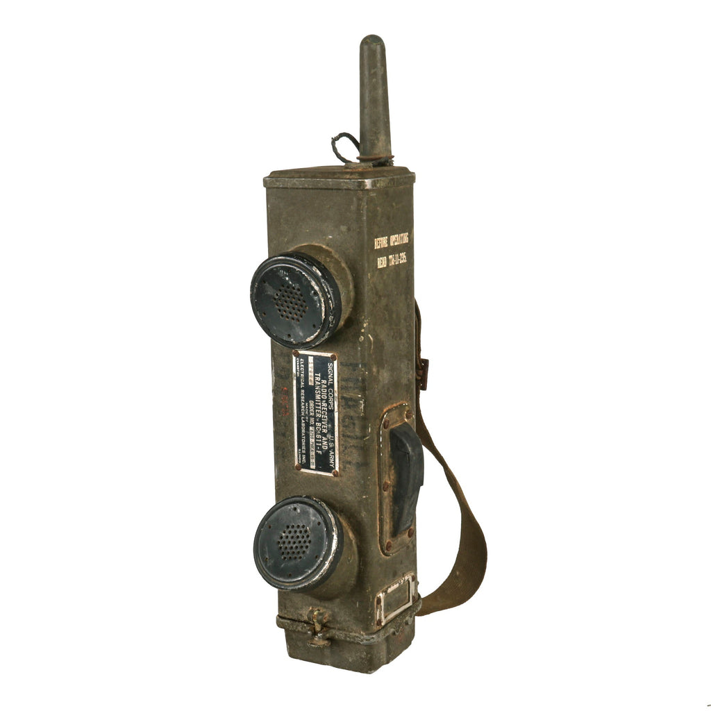 Original U.S. WWII Handie Talkie SCR-536 Radio Transceiver BC-611 -F by Electrical Research Laboratories Original Items