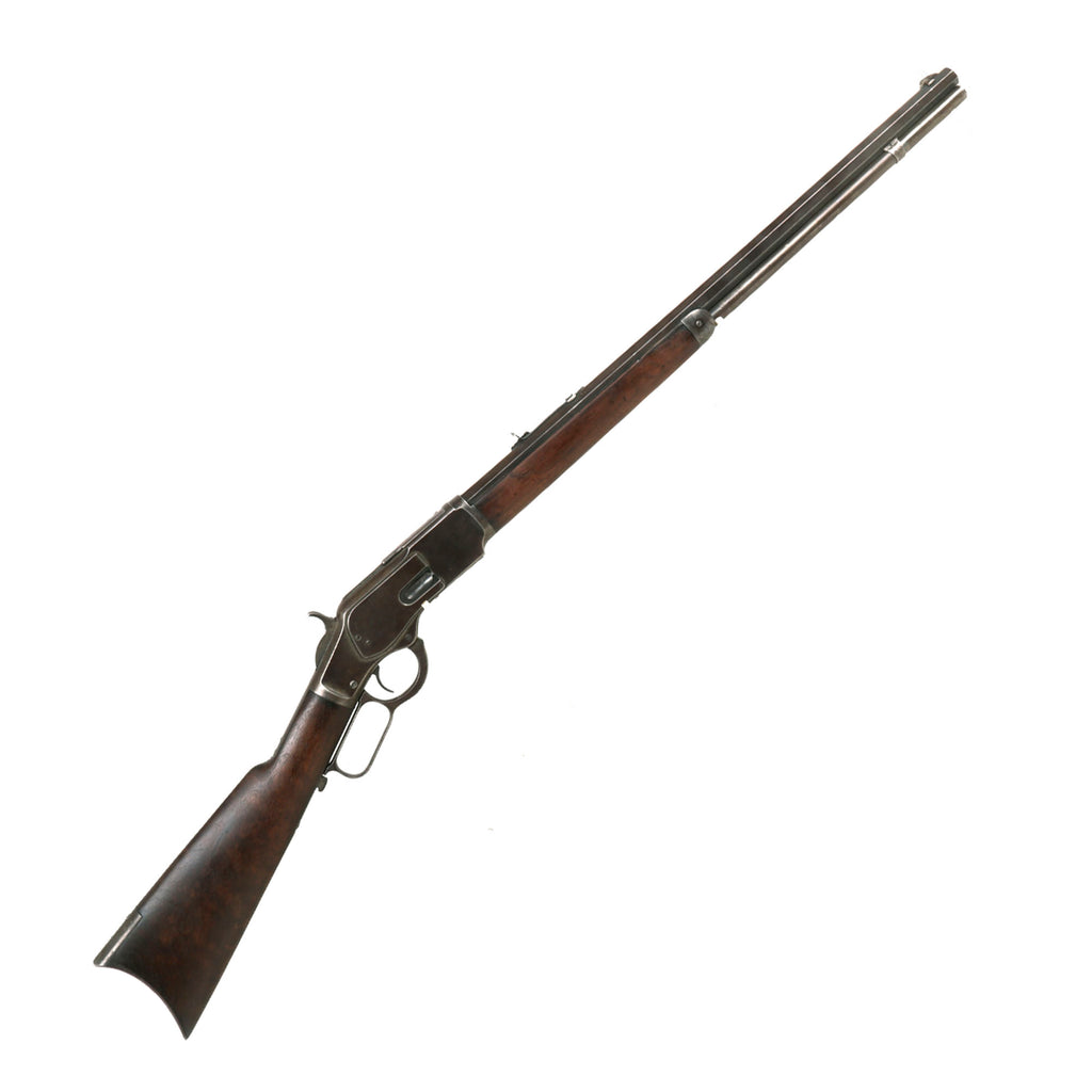 Original U.S. Winchester Model 1873 .44-40 Repeating Rifle with  Factory Replaced Octagonal Barrel made in 1886 - Serial 217479B Original Items