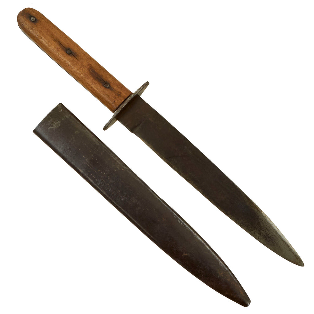 Original WWI Austro-Hungarian Fighting Knife with Steel Scabbard by Heinr Zelinka Original Items