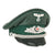 Original German WWII Forestry Service Officers Schirmmütze Visor Cap with Embroidered Insignia by W. Michovius Cottbus Original Items