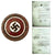 Original German WWII Identified Small Golden NSDAP Party Badge Pin by Josef Fuess with Full Documentation Copies - Member 44113 Original Items
