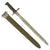 Original U.S. Pre - WWI Reissue M1905 Springfield 16 inch Rifle Bayonet Marked S.A. with WWII M3 Scabbard - Dated 1906 - First Year of Production Original Items