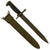 Original U.S. WWII M1 Garand 10 inch Bayonet by American Fork & Hoe with M7 Scabbard Original Items