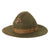Original U.S. WWII USMC Officer’s Campaign Hat with EGA Hat Device - Dated 1944 Original Items