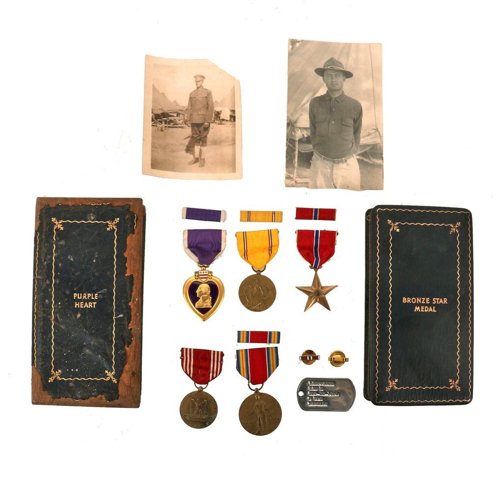 Original U.S. WWII Engraved Purple Heart Medal Grouping - Jay H Raney Original Items