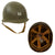 Original U.S. WWII Officer’s Complete 1944 M1 McCord Welded Front Seam Swivel Bale Helmet with CAPAC Liner & Painted Captain’s Bars Original Items