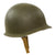 Original U.S. WWII Officer’s Complete 1944 M1 McCord Welded Front Seam Swivel Bale Helmet with CAPAC Liner & Painted Captain’s Bars Original Items