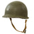 Original U.S. WWII Officer’s Complete 1944 M1 McCord Welded Front Seam Swivel Bale Helmet with CAPAC Liner & Painted Captain’s Bars Original Items