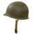 Original U.S. WWII Officer’s Complete 1944 M1 McCord Welded Front Seam Swivel Bale Helmet with CAPAC Liner & Painted Captain’s Bars Original Items