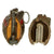 Original British WWII Pair of Mills Bomb No. 36M MKI Training Cutaway Grenades Dated 1943 - Inert Original Items