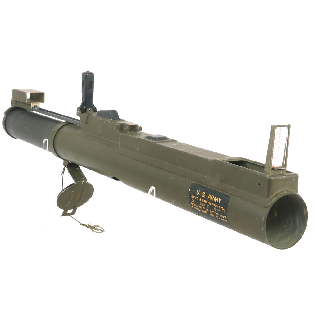 Original U.S. Vietnam War Complete M72A1 Light Anti-Armor Weapon “LAW” Tube - Dated 1969 - INERT Original Items